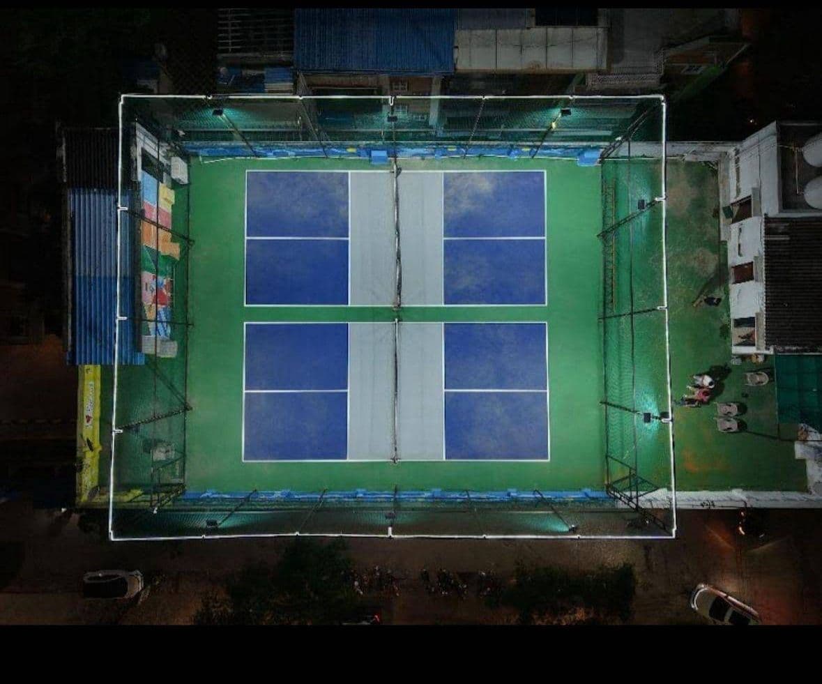 DINKRR aerial view of rooftop arena